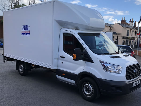 luton box van with tail lift hire derby